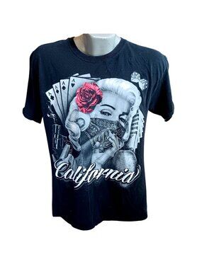 Gangsta OG Men's T-shirt Large Glamour Woman Gildan Heavy Cotton California